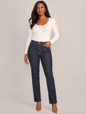 ❤ LEVI'S 512 PERFECTLY SLIMMING HIGH RISE STRAIGHT LEG JEANS, 12 (31)